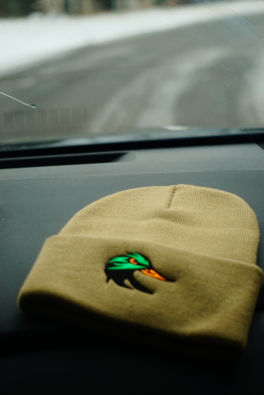 Mud Duck Original - Mallard Head Knit Beanie - Coyote Brown