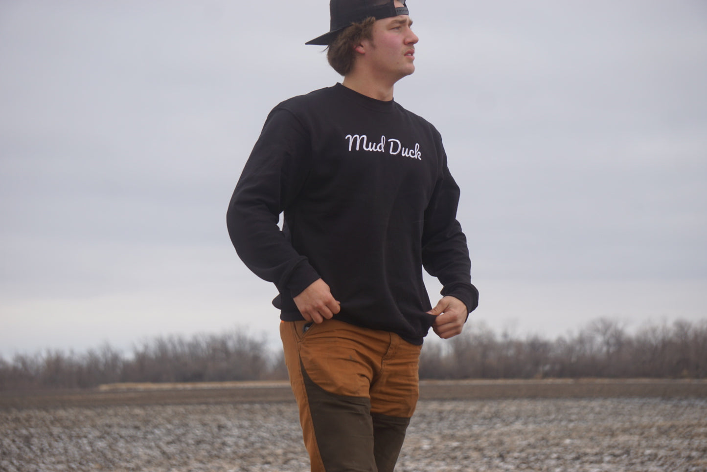 LIMITED EDITION - Mud Duck Original CrewNeck - Black - Original Mallard