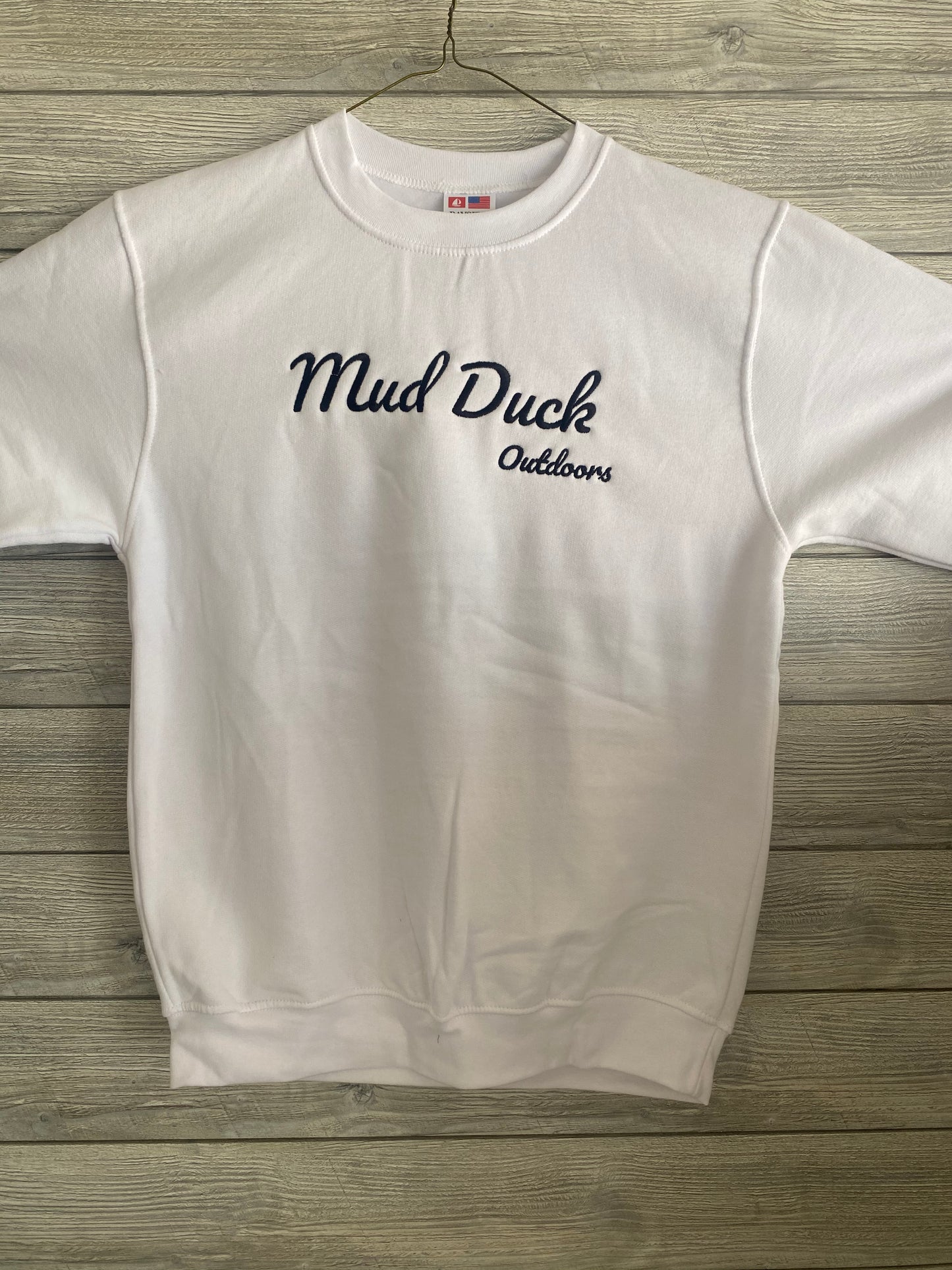 LIMITED EDITION - Mud Duck Outdoors Original CrewNeck - White - Original Mallard