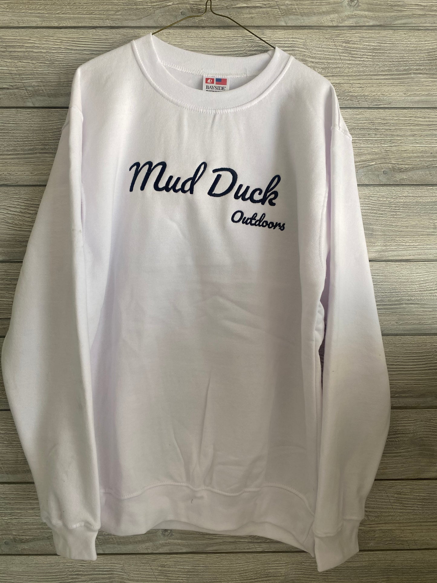 LIMITED EDITION - Mud Duck Outdoors Original CrewNeck - White - Original Mallard